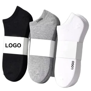 H4c3c2c296a3346d2a151f678b44384713.webp Custom Wholesale Cheapest Cotton Polyester Men Women Low Cut  Sock Strip Breathable Boat Ankle Socks