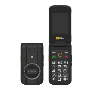 H971244536920460eba9eeb4ab593b967U.webp AGM M8 Security+ Flip Mobile Phone 48M+128M 1500mAh Elderly Feature Phone SOS Quick Call English Keyboard No Camera Cellphone