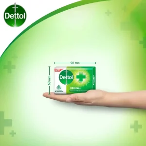 Hbc4e724ddc384e8fbeaf79023a480ca0u.webp For Dettol Original 125gm Bathing Soap Handmade Lemon Scented Anti-Acne Whitening Antiseptic Toilet Soap Pack of 4