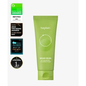 Sa251973e249c46239b34fa30c5b4e2a5C.webp BEPLAIN Mung Bean 160ml Mildly Acidic Facial Cleansing Foam Gentle and Effective for Skin Care