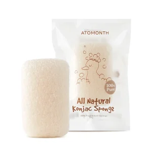[ATOMONTH] Premium Baby Bath Sponge All natural Konjac Sponge Baby Shower Puff Soft Shower Ball Infant Products