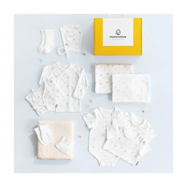 [Smart Idea] Baby Products MOM'S NATURE OrganicCotton Bliss: Baby Essentials Set Newborn Clothes Baby Gift