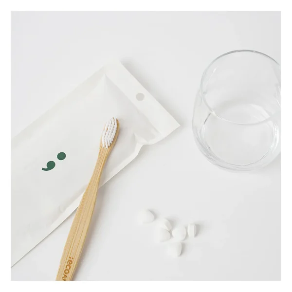 [ECOAND] Dental Kit(Bamboo Toothbrush + Tablet Toothpaste) Tablet Toothpaste Recommended people like this Bamboo Toothbrush