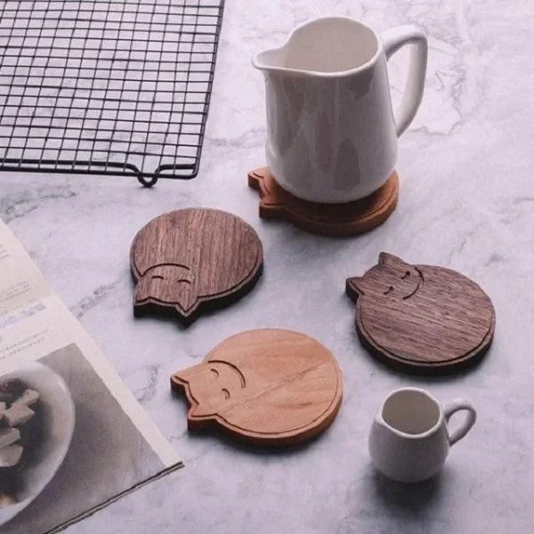 A12ef6b5e95734211a53c34246784bd09R.webp Affordable Round Wooden Drinks Coasters Mats and Pads Anti Skid Non Slip Cup Mats for Home Tableware Decor and Kitchen Supplies