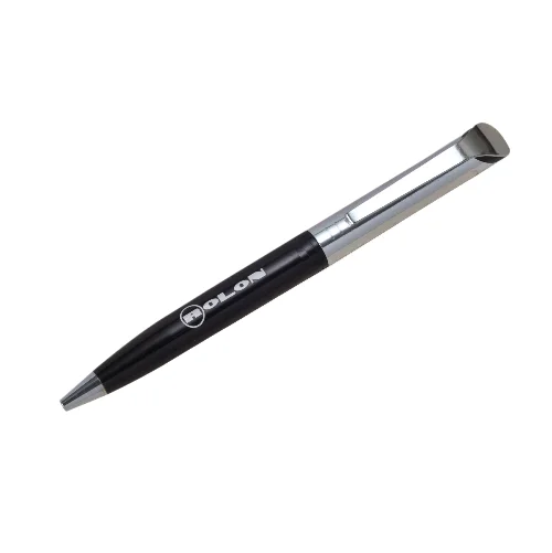 Elegant 0.5mm Black Personalized Pen with Stylish Metal Tip Customizable Office Supplies for Professional Gifts