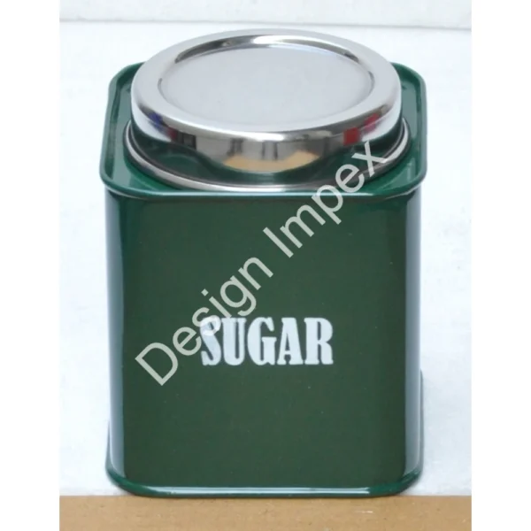 Exclusive Quality Metal Tin Jar Coffee Tea Canister Pot With Airtight Lid Custom Logo and Color Finished Canister Kitchen Supply