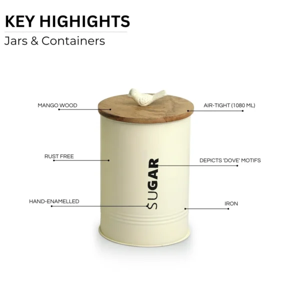 A271cccd8d2a445a7a9f4a7f9932c8ebfn.webp Chic Metal Jar with Secure-Fitting Lid Durable for Stylish Home and Kitchen Decor for Dried Food Storage For Bulk Supply .