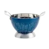 A34f750c83e184075988cee04d529b478d.webp Blue 2-Piece Stainless Steel Colander Set Durable Kitchen Essential for Rinsing and Draining Bulk Wholesale Supply