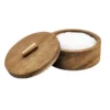 A3d22934cf81e4fcf99ac47eae42869b5f.webp Hotel Home Kitchen Sugar Bowl at Reasonable Price Wood Salt Container with Spoon Storage Container Best Supplies