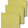 4-Sided Yellow Duster Quick-Dry 100% Cotton Square Kitchen Cloth Cleaning Supplies for Vehicles Bathrooms Packaged in Pouch Bag