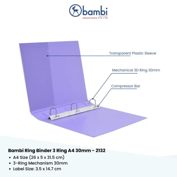 A65f576dfd44741389babe6c4d243fac85.webp Custom 3 D-Ring Binder A4 30mm PVC Paperboard Cover with Custom Logo for Office Supplies and Document Organization Model 2132