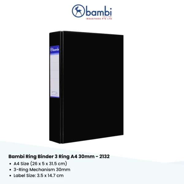 A67d60a2a17d24e5eaefcd4c3400de7fdT.webp Custom 3 D-Ring Binder A4 30mm PVC Paperboard Cover with Custom Logo for Office Supplies and Document Organization Model 2132
