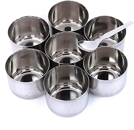 Stainless Steel Seasoning Box with Clear Transparent Lid for Home Kitchen Bulk Order Masala Dabba Spice Box Kitchenware Supplies