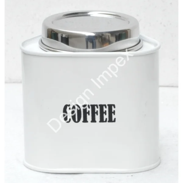 Exclusive Quality Metal Tin Jar Coffee Tea Canister Pot With Airtight Lid Custom Logo and Color Finished Canister Kitchen Supply