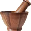 Top Sale Cheap Price Customized Wood Mortar and Pestle Set High Quality Herb and Spice Tools for Home Kitchen Ware Supplies