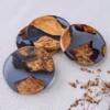 Customized Wood & Resin Coaster Newly Crafts Manufacturer Warming Gift Coffee Cups Mug Coaster Affordable Price kitchen supplies