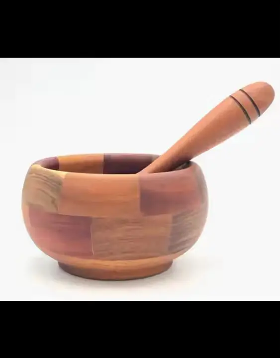Top Sale Cheap Price Customized Wood Mortar and Pestle Set High Quality Herb and Spice Tools for Home Kitchen Ware Supplies