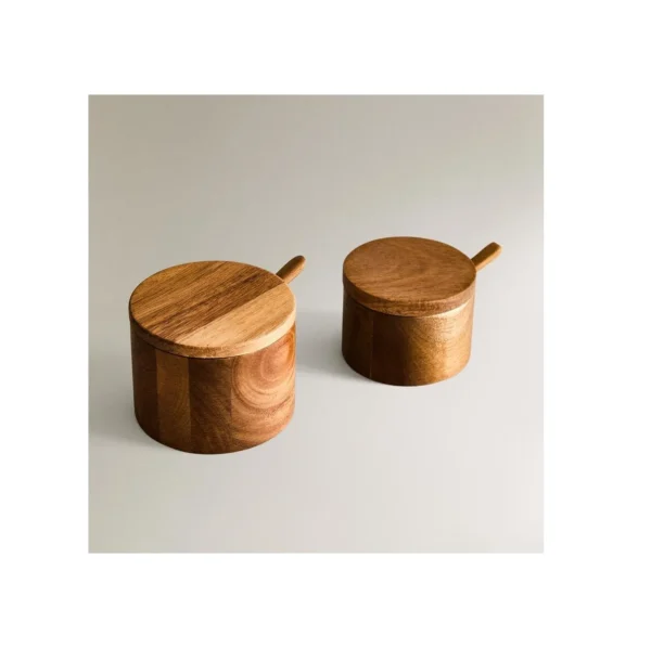 Abc6bff898c2f4624afd1424816126b0d5.webp Hotel Home Kitchen Sugar Bowl at Reasonable Price Wood Salt Container with Spoon Storage Container Best Supplies
