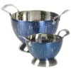 Ad0342c5fe6e649ef97cc7435ddd0678ei.webp Blue 2-Piece Stainless Steel Colander Set Durable Kitchen Essential for Rinsing and Draining Bulk Wholesale Supply