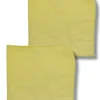 4-Sided Yellow Duster Quick-Dry 100% Cotton Square Kitchen Cloth Cleaning Supplies for Vehicles Bathrooms Packaged in Pouch Bag
