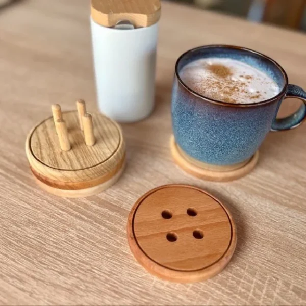 Ad7c5c4c566554ba7a103bc77c9d767e6H.webp Affordable Round Wooden Drinks Coasters Mats and Pads Anti Skid Non Slip Cup Mats for Home Tableware Decor and Kitchen Supplies