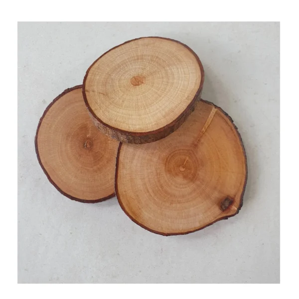 Ae3b0505e530a4fd6b82c55580f72d7e4H.webp Natural Tree Bark Wooden Coasters Mango Wood Coasters Custom Wood coaster Kitchen Supplies