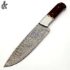 Aee72b6ad430942c8932c7c42c13a513dG.webp Custom Handmade Damascus Steel Kitchen Knife Handle Rose Wood Supply at Factory Price
