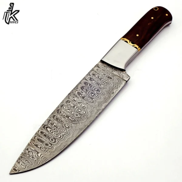 Aee72b6ad430942c8932c7c42c13a513dG.webp Custom Handmade Damascus Steel Kitchen Knife Handle Rose Wood Supply at Factory Price