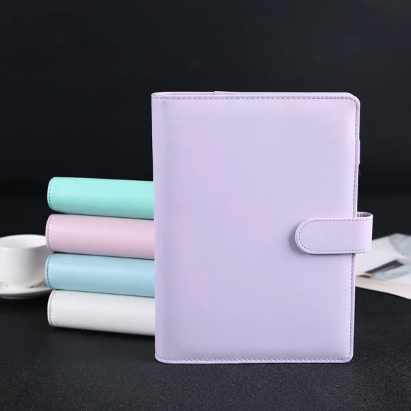 H2786c0c54c204053b9d84f1cb19ccadf7.webp aron 6 Rings A5/A6 PU Leather Budget Binder A7 Diary Planner Organizer Journal Stationery Office School Supplies