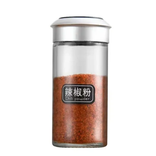 Dropshipping Glass Spice Bottles with Plastic Lids Rotating Multi-hole Shakers Pepper/salt Wholesale Kitchen Supplies in Stock