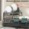 H8bb7e5bf02cf4c37808f0ba1df650d7ey.webp Multi-Layer Small Storage Dish Rack Simple Kitchen Supplies Bowl Tray Rack Household Drain for Organizing Kitchen Items