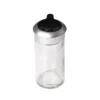 H8bfef4462ca14826a59967687aa5a37aB.webp Dropshipping Glass Spice Bottles with Plastic Lids Rotating Multi-hole Shakers Pepper/salt Wholesale Kitchen Supplies in Stock