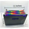 Hot Sale Rainbow Color A4 PP Plastic 24 Pocket Expandable File Organizer Filling Folder for Office School Supplies