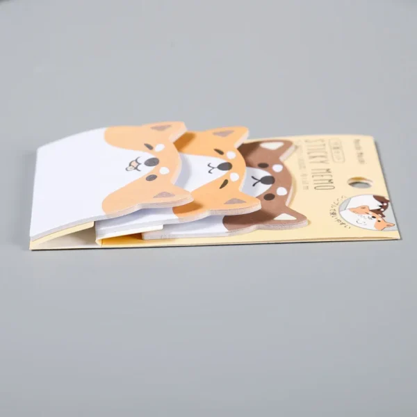 He131c5e579f0463c9a028e073e957514i.webp Cute Small Fresh Style Design Office Supplies and Stationery School DIY Decor Reusable Papers Animal Shaped Sticky Notes