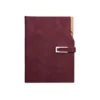 Hfe46cad2688a4c9983cc631e51a03839p.webp Stainless Steel Clips Planner Pens Holder PU Leather Loop Pencil Holder Clip Travelers Notebook Brass Pen Holder Office Supplies