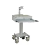 Medical Computing Cart Workstation Lockable Laptop Storage Space Hospital Monitor Trolley One LCD Arm Office School Supplies