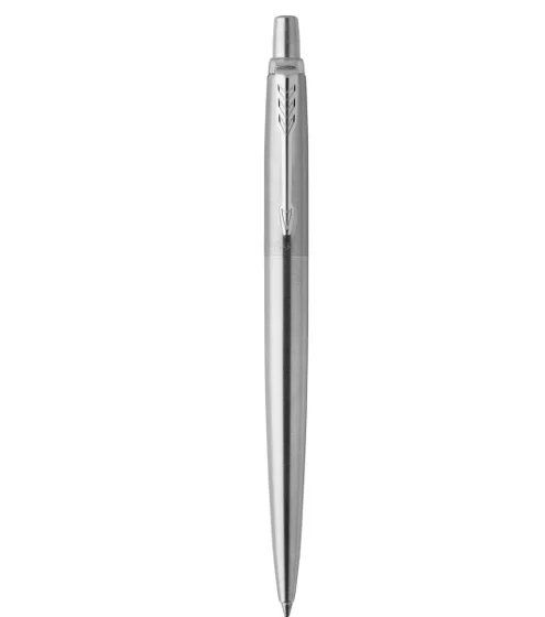 S55774cfbfe4141d18beb16323e5e6fb1E.webp Parker Jotter Originals Ballpoint Metal Pen Stainless Steel with Chrome Trim Office Supplies With Gift Box