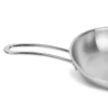 Wholesale Kitchen Stainless Steel Triply Frypan with Induction Bottom Stainless Steel Nonstick Frying Pan for Bulk Supply