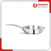 Wholesale Kitchen Stainless Steel Triply Frypan with Induction Bottom Stainless Steel Nonstick Frying Pan for Bulk Supply